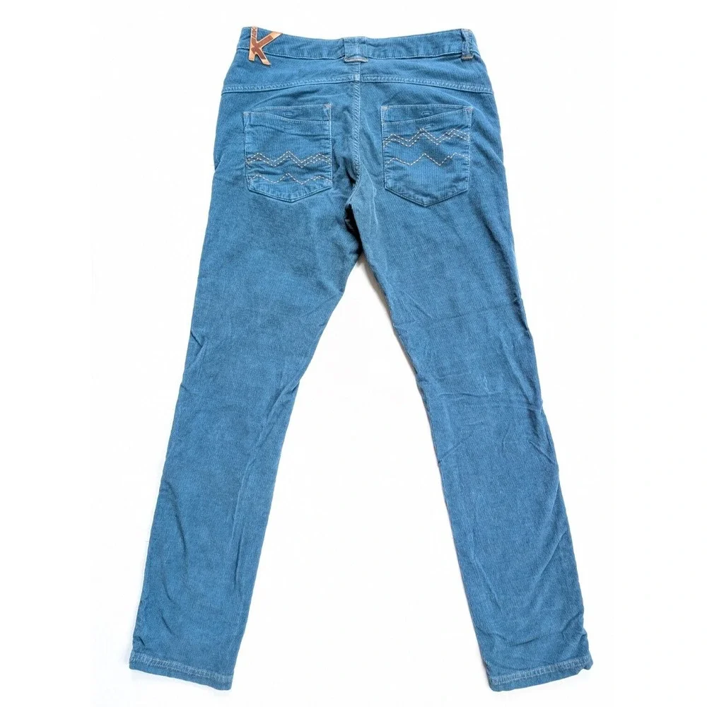 ABK Urban Yoda Velvet Pants‎ Mens Large Blue Corduroy Outdoors Petrol Marine